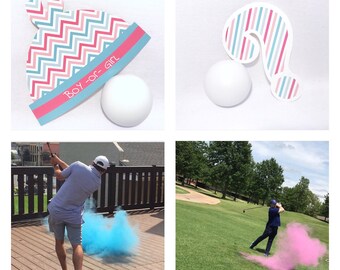 Ships next day! Golf Balls Gender Reveal Golf Ball Gender Reveal Ideas Gender Reveal Golf Balls Gender Reveal Ideas