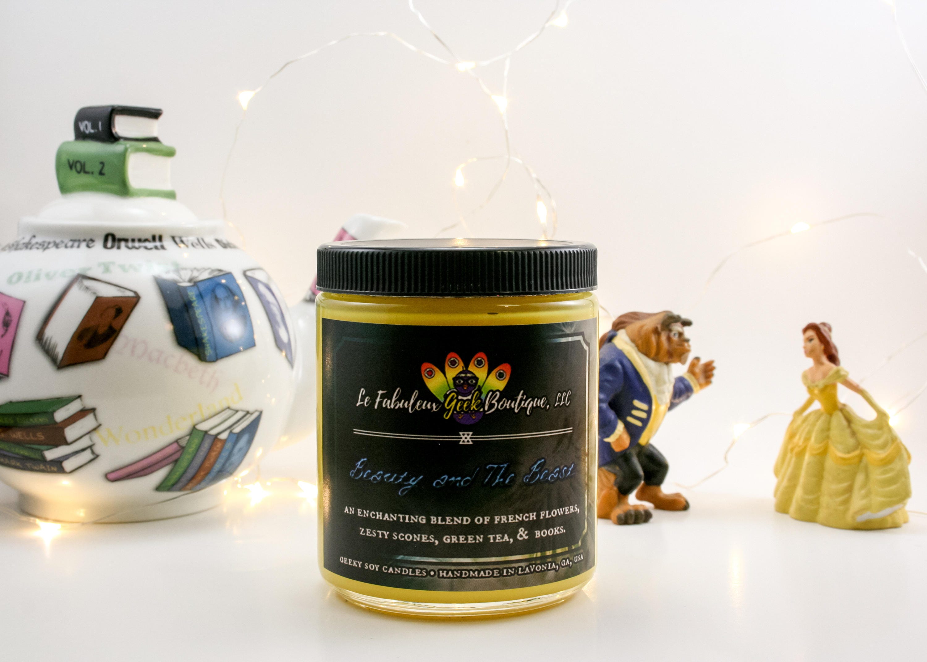 Beauty and The Beast Disney Inspired Romantic Candle