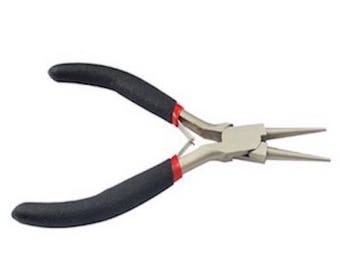 1 clip with round ends with black tool handle for jewelry