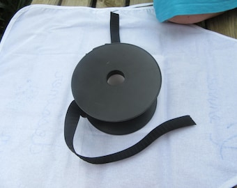 Flat black elastic band for skirt or pants size