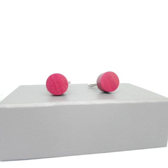 Pink Ivory Cufflinks- handcrafted jewellery by Crickhollow Crafts - bespoke by nature