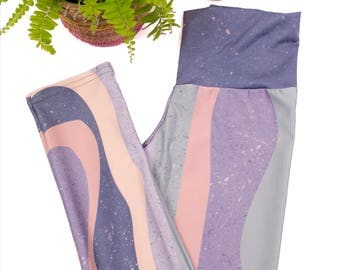 Women's Yoga Tights / Festival Leggings / Pastel Yoga Leggings / Geometric Leggings / Yoga Clothes / Yoga Tights / Athletic Wear