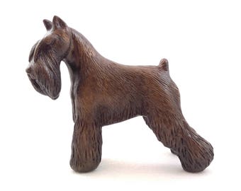 bronze schnauzer statue