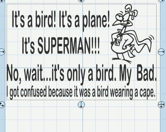 Its a bird, its a plane, its superman SVG