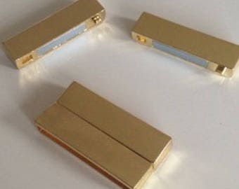 X 10 magnetic Golden magnetic clasps for friendship cuff bracelet