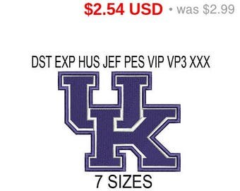 TODAY SALE 15% University Kentucky new logo embroidery design / embroidery designs / INSTANT download machine embroidery pattern