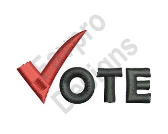 Vote - Machine Embroidery Design