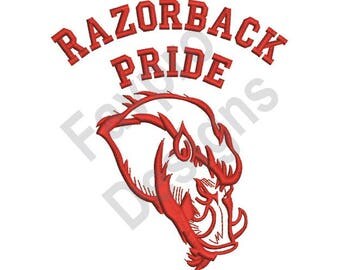 Razorback Pride - Machine Embroidery Design
