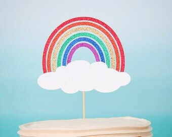 Rainbow Cake Topper Pastel Rainbow Cake Topper Smash Cake Topper Pastel Rainbow Topper Pastel Rainbow Decor Trolls Party Rainbow Baby
