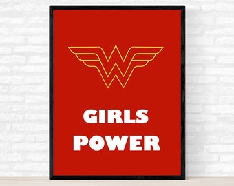 Wonder Woman Wall Art wonder woman poster | etsy Wonder Woman Wall Art wonder woman poster | etsy