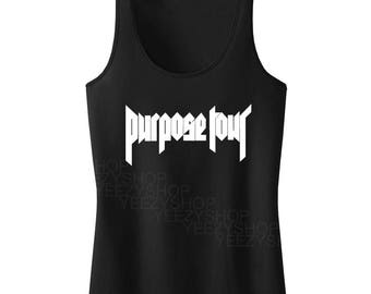 Women's Slim fit Justin Bieber Purpose Tour Tanktop Beiber Top