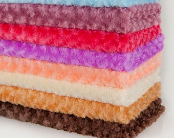 Soft Pile, Plush & Fluffy Fabric, Rose Flower Texture, Photography Material, Quality Fabric and Material, Sewing and Crafts, Neotrims