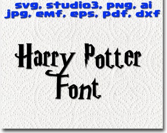 free harry potter font svg