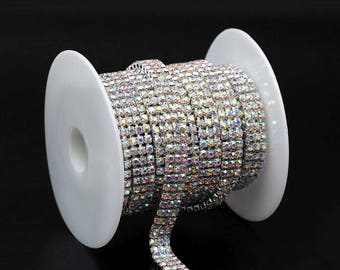 Rhinestone chain | Etsy