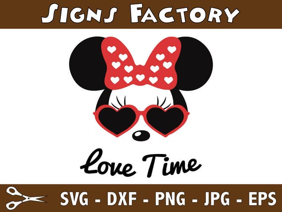 Download Minnie Mouse Love Time SVG files, Minnie svg, Minnie mouse ...