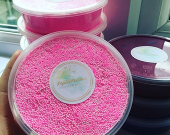 Any colour, type butter clay fluffy floam slime in container