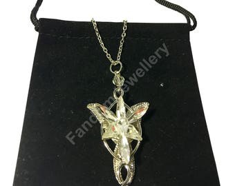 Arwen Evenstar Lord of the Rings Style Necklace Pendant Charm Chain