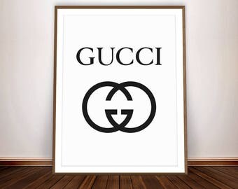 GUCCI Poster * Gucci Logo Fashion Decor Gucci Inspired Gucci Art Gucci Party Fashion Party Gucci shirt Gucci Print Gucci Wall Art Gucci Sign