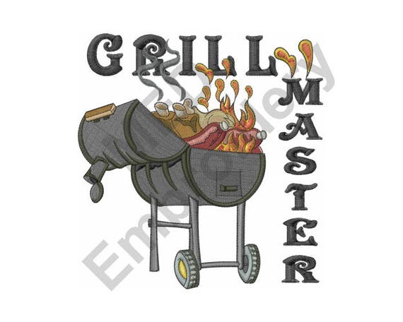 Grill Machine Embroidery Design Grill Master