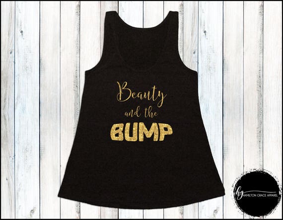 beauty and the bump t shirt