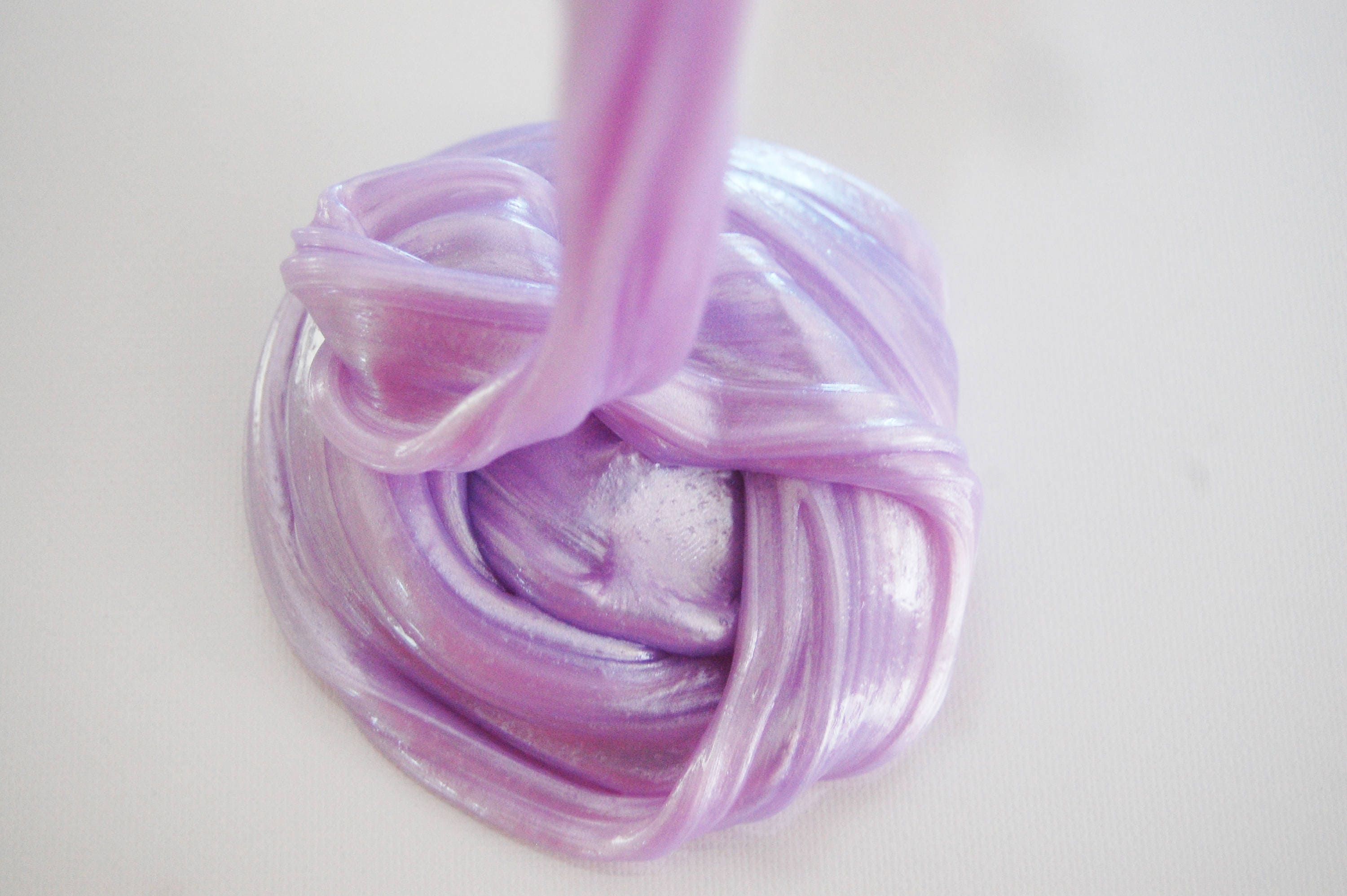 Lavender Pearl Shimmering Metallic Slime 8oz & 2oz Scented or