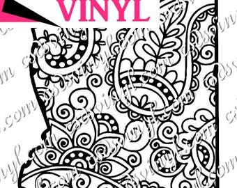 Paisley Mississippi Cut File | Studio File | SVG File | PNG File | Decal Cut File
