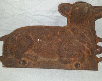 antique cast iron cake mold