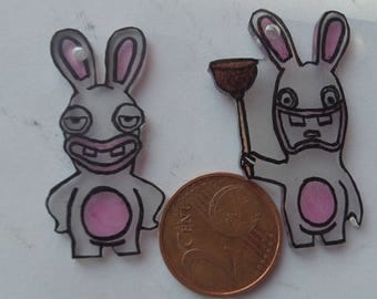 Earrings lapin crétin