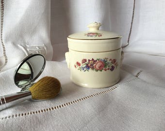 Beautiful old stampted pot for foie gras, 1920 - 1950 Sarreguemines, Vintage France