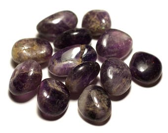 5pc - Amethyst stones pebbles 15-21mm - 8741140016903