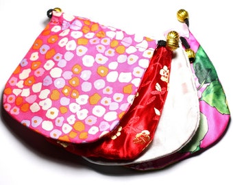 2PC - bags jewelry Satin 11cm - 4558550082428 fabric gift bags