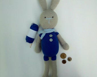 Crochet lapin.amigurumi. Lapin.cadeau birth. baby. bapteme.enfant. shower.jeu.jouet.anniversaire baby.
