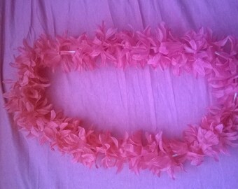 HOT PINK FABRIC FLOWERS GARLAND