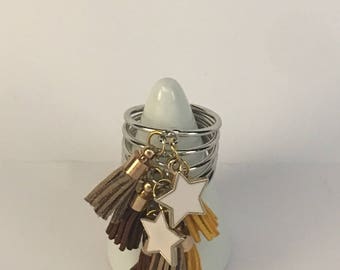 Tassel stacked ring