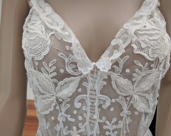 Exquisite Antique All Lace Wedding Dress