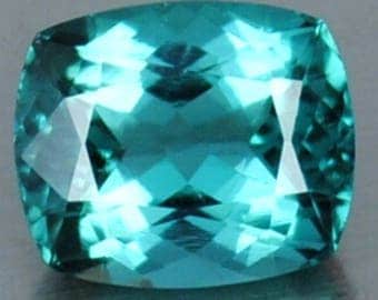 1.65 Ct FLAWLESS Brazilian Blue Natural Paraiba Tourmaline Gemstone 7 x 6 x 5mm