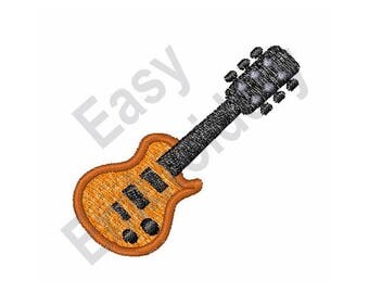 Guitar - Machine Embroidery Design