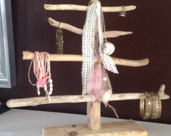 Natural Driftwood jewelry holder