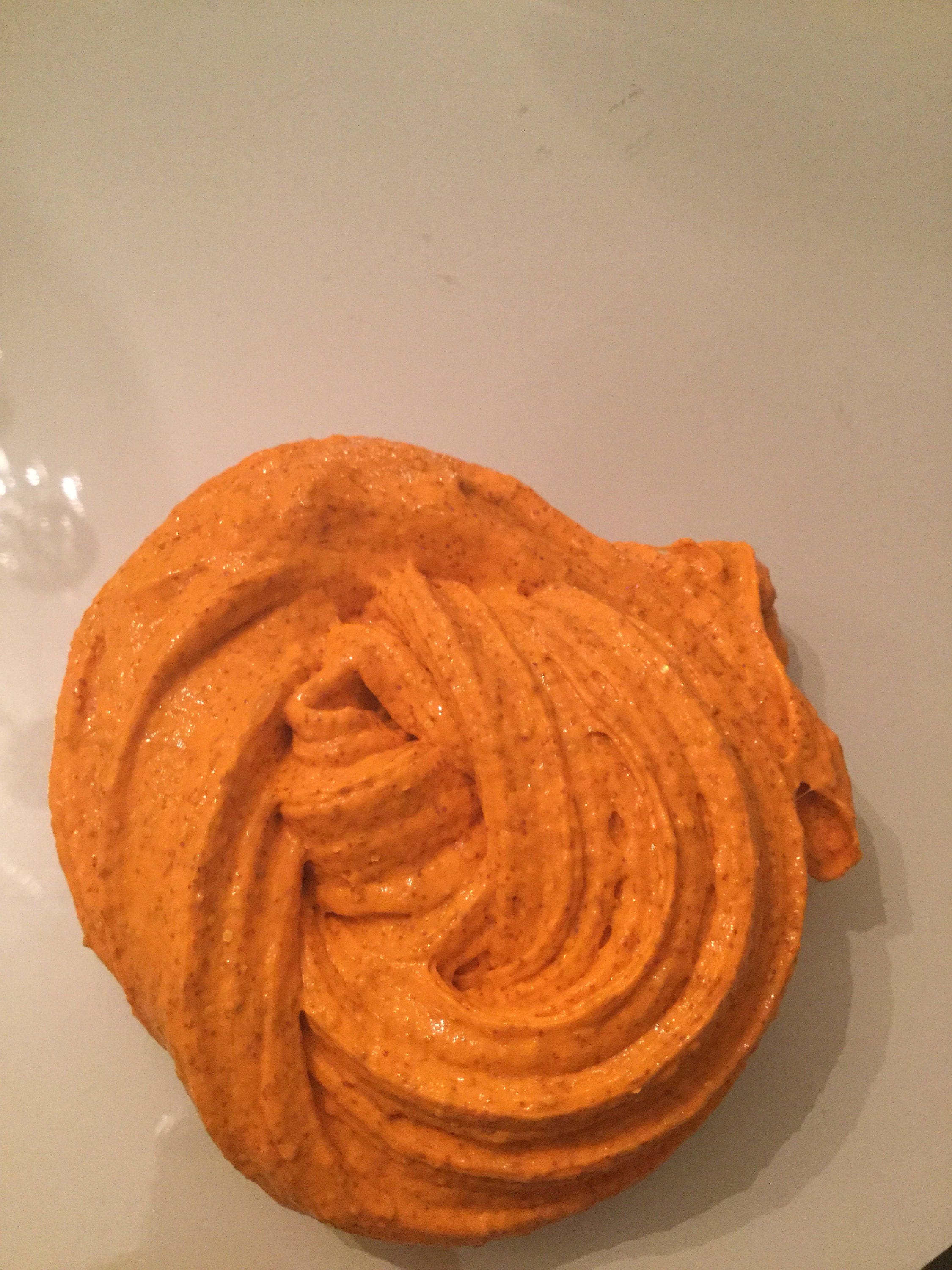 Orange glitter satisfying slime 6 oz