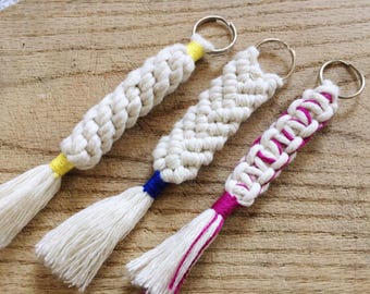 Macrame key chain | Etsy