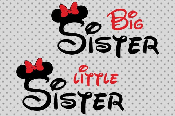 Download Little sister svg Big sister svg Disney svg sister svg