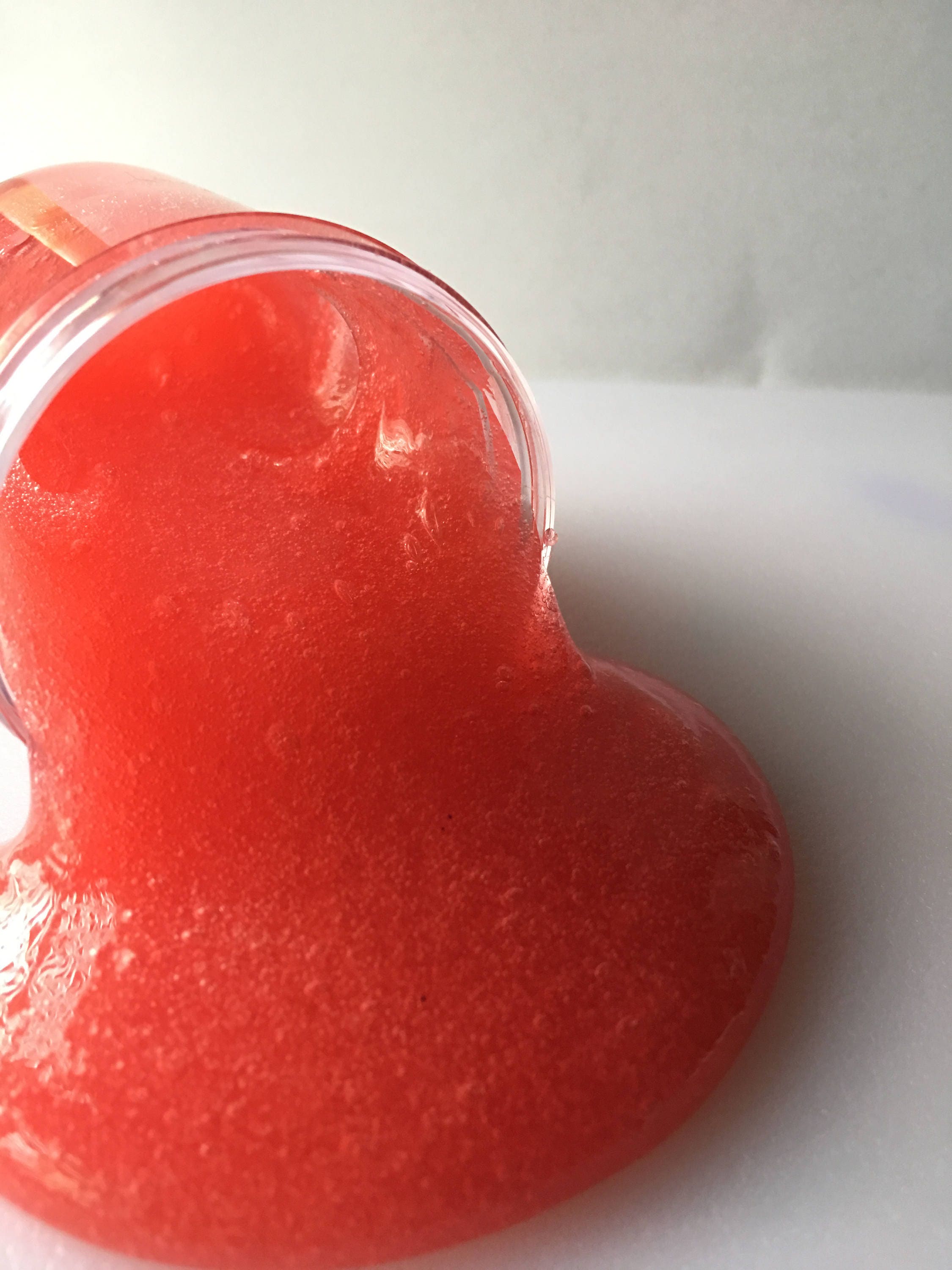 Strawberry Goo Red clear scented slime