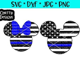 thin blue line mickey mouse