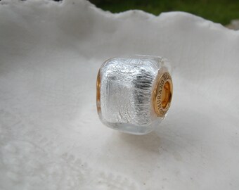 Silver Murano Glass Charm Bead