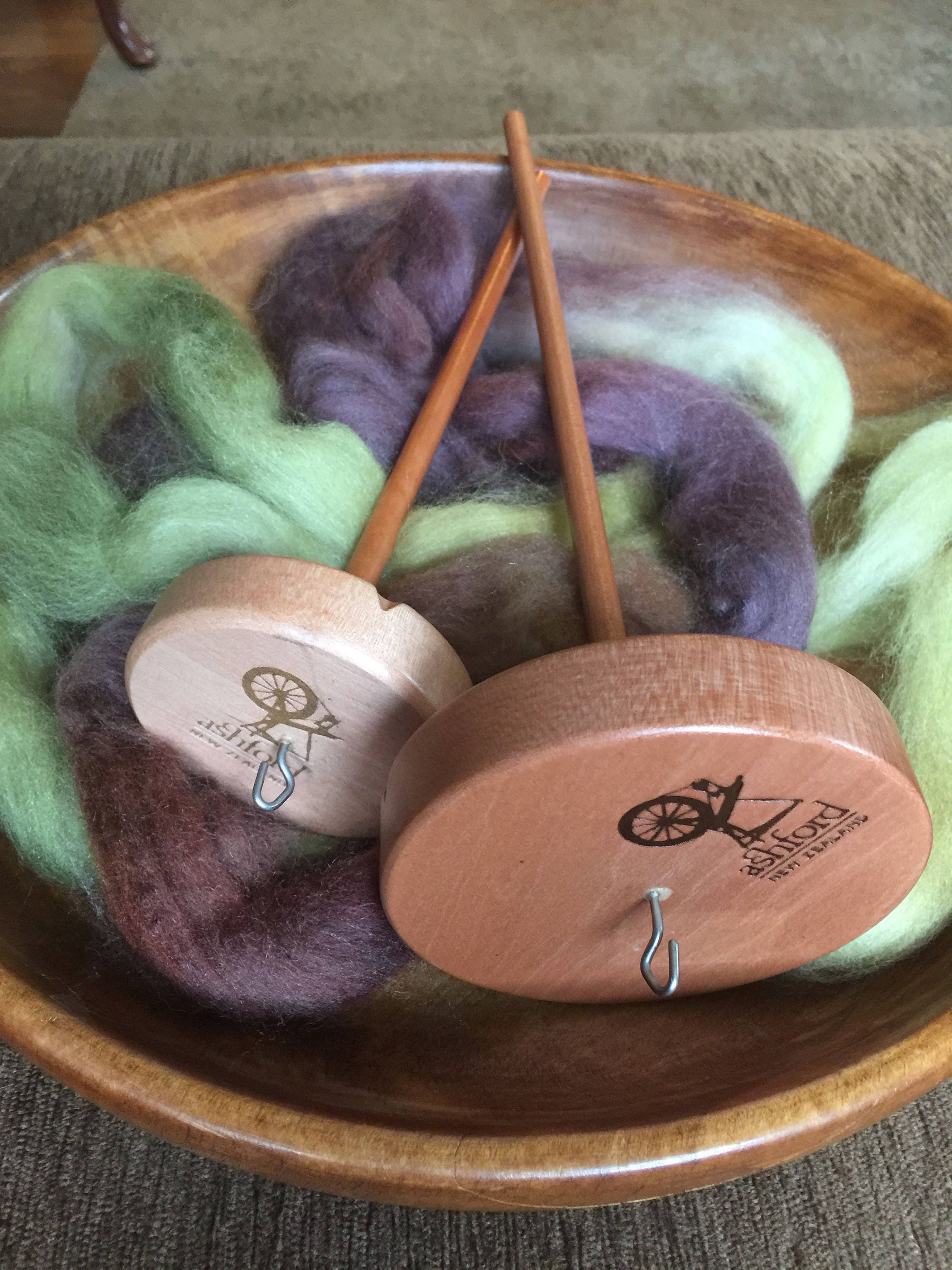 Spindle Destash Ashford Top Whorl Drop Spindles 2.75oz, and 1.25oz from