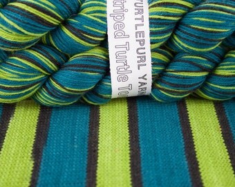 Absinthe - Hand-dyed Self-striping sock yarn