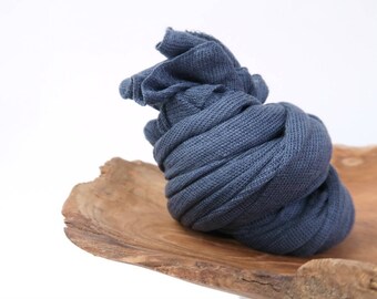 Stretch Knit Wrap, Newborn Wrap, Newborn Photo Prop, Newborn Stretch Wrap, Photography Prop, Baby Wrap, Blue Baby Boy Props, PONtOON LuX