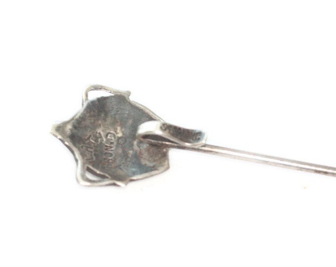 Mexican Sterling Stickpin Two Handled Pot Signed Taxco Arron D