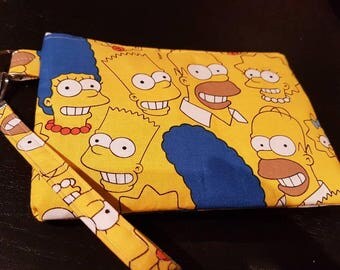 Simpsons Wristlet Bag