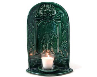 Hecate's (Hekate's) Shrine Handmade Raku Pottery